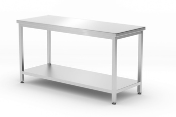 Table de travail centrale avec étagère | HENDI 811542