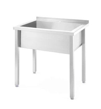 Bac inox 1 cuve Budget Line, prof. 30 cm | HENDI 816707