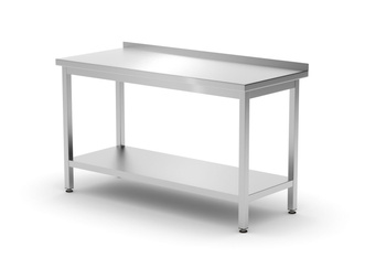 Table de travail adossée avec étagère | HENDI 811481
