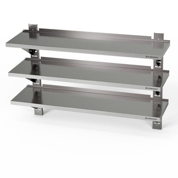 Étagère murale réglable triple 110x30x100 cm | FORGAST FG05070/1100/300/1000