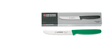 Set de couteaux à bord ondulé - 11 cm, 6 pièces, vert | GIESSER MESSER 8365 wsp 11-6 gr
