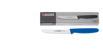 Ensemble de couteaux à bord ondulé - 11 cm, 6 pièces, bleu | GIESSER MESSER 8365 wsp 11-6 b