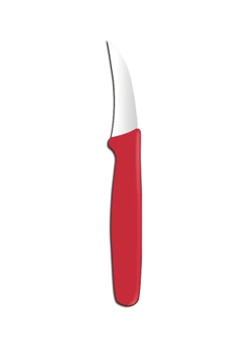 Couteau à éplucher rouge à lame courbée | HENDI 841532