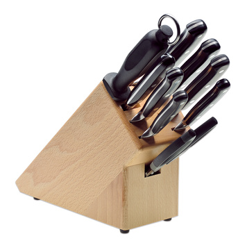 Ensemble de couteaux BestCut dans un bloc en bois de hêtre - 9 pièces | GIESSER MESSER 9892 b9 bc