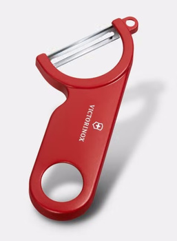 Éplucheur à pommes de terre avec embout pour retirer les yeux, rouge | VICTORINOX 7.6073