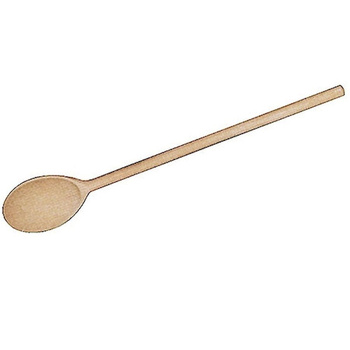 Cuillère ovale en bois pour poêles en téflon de 25 cm de longueur | CONTACTO 832/025