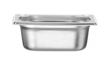 Bac GN 1/9 prof. 6,5 cm en acier inoxydable KITCHEN LINE | HENDI 806722