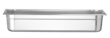 Récipient GN 2/4 prof. 10 cm en acier inoxydable PROFI LINE | HENDI 801666