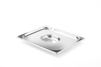 Couvercle en acier pour GN 1/2 PROFI LINE avec découpe pour louche | HENDI 805121