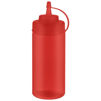 Distributeur pour sauces froides avec bouchon, rouge, transparent, lot de 6 pièces, 490 ml | APS 93255