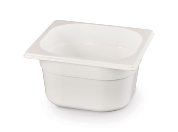 Récipient GN 1/6 prof. 10 cm en polycarbonate blanc | HENDI 862773