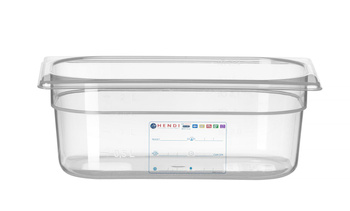 Récipient GN 1/4 prof. 10 cm en polypropylène HACCP | HENDI 880371