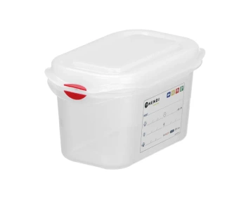 Récipient GN 1/9 prof. 10 cm en polypropylène HACCP | HENDI 873137