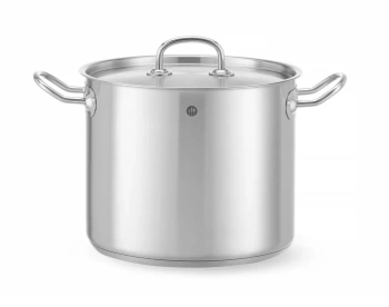 Casserole haute en acier inoxydable avec couvercle, Kitchen Line, 45 l, diamètre 40 cm, hauteur 36 cm | HENDI 837146