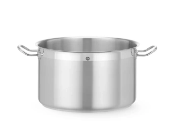 Casserole moyenne en acier inoxydable Profi Line, 15,1 l, diamètre 32 cm, hauteur 19 cm | HENDI 830345