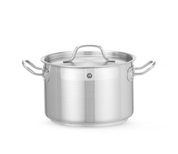 Casserole moyenne en acier inoxydable - capacité 4 L Profi Line | HENDI 831205