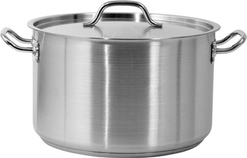 Casserole moyenne en acier inoxydable - cap. 22,4 L avec couvercle | YATO YG-00026