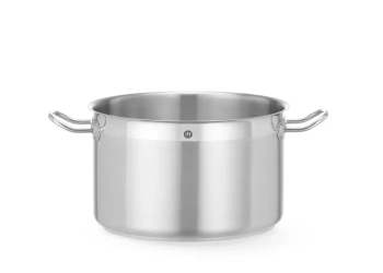 Casserole moyenne en acier inoxydable Profi Line, 10,3 l, diamètre 28 cm, hauteur 17 cm | HENDI 830338