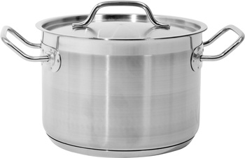 Casserole moyenne en acier inoxydable - capacité 4,4 l avec couvercle | YATO YG-00022