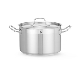 Casserole moyenne en acier inoxydable - capacité 7 L Profi Line | HENDI 831403