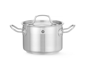 Casserole moyenne en acier inoxydable - capacité 2 L Profi Line | HENDI 831007