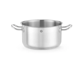 Casserole moyenne en acier inoxydable Kitchen Line, capacité 3,5 l, diamètre 20 cm, hauteur 11,5 cm | HENDI 837719