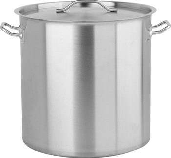 Casserole haute en acier inoxydable - capacité 50 L avec couvercle | YATO YG-00018