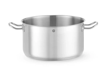 Casserole moyenne en acier inoxydable Kitchen Line, cap. 9,5 l, diamètre 25 cm, hauteur 15,5 cm | HENDI 837733