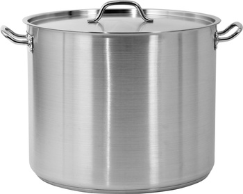 Casserole moyenne en acier inoxydable - capacité 57,3 l avec couvercle | YATO YG-00028