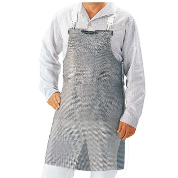 Tablier de cuisine en acier inoxydable, 60 cm de largeur, 85 cm de longueur | CONTACTO 6556/055