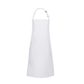 Tablier de cuisine Basic 75 x 90 cm avec poche et boucle blanc | KARLOWSKY BLS 5-3-pièces