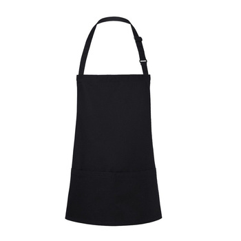 Tablier court Basic 75 x 60 cm avec poche et boucle noir | KARLOWSKY BLS 6-1-Stck