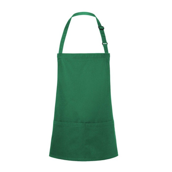 Tablier court Basic 75 x 60 cm avec poche et boucle vert forêt | KARLOWSKY BLS 6-32-Stck