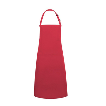 Tablier de cuisine Basic 75 x 90 cm avec poche et boucle framboise | KARLOWSKY BLS 5-89-Stck