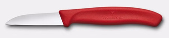 Couteau à légumes et fruits Swiss Classic, lame lisse 6 cm, rouge | VICTORINOX 6.7301