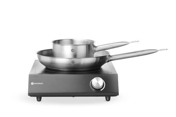 Cuisinière à induction 3500 W avec casserole et poêle, 230 V | HENDI 239899