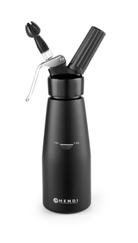 Siphon à crème fouettée 0,5 l Kitchen Line noir | HENDI 588420