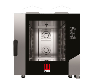 Four mixte gaz à convection-vapeur Millenial Black Mask Bakery 6x600x400 | TECNOEKA MKF664GBM