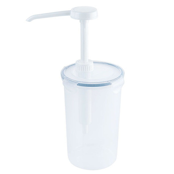 Dyspenser do sosów z pompką, 1,2 l, transparentny | CONTACTO 1323/120