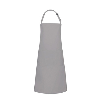 Tablier de cuisine Basic 75 x 90 cm avec poche et boucle gris basalte | KARLOWSKY BLS 5-90-Stck
