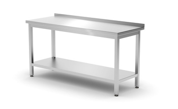 Table de travail adossée avec étagère | HENDI 811498