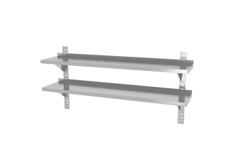 Étagère suspendue double en acier inoxydable | HENDI 811740