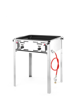 Gril à gaz Grill Master MAXI GN 2/1, 59x48 cm, 9,2 kW | HENDI 154717