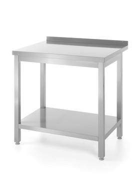 Table de travail adossée avec étagère | HENDI 811450