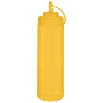 Distributeur de sauces froides avec bouchon, jaune / transparent, lot de 6 pièces, 760 ml | APS 93257