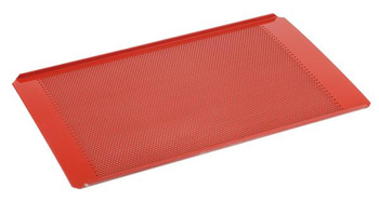 Plaque en aluminium GN 1/1, perforée revêtue de silicone, 53x32,5x1 cm | APS 88285