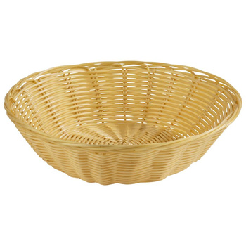 Corbeille à pain ou à fruits, BASIC, ronde, beige clair, 25x7 cm | APS 30285