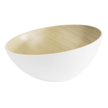 Bol FRIDA avec système Frida Lock, mélamine, blanc - beige, 28,5x14 cm, 2,6 l | APS 84924