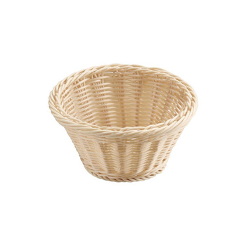Panier en polypropylène ECONOMIC, rond, beige clair, 19x9,5 cm | APS 40132