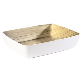 Bol GN 1/2 FRIDA, mélamine, blanc - beige, 32,5x26,5x7,5 cm, 4 l | APS 84589